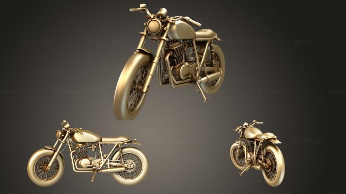 Vehicles (Custom Motorcycle, CARS_1233) 3D models for cnc